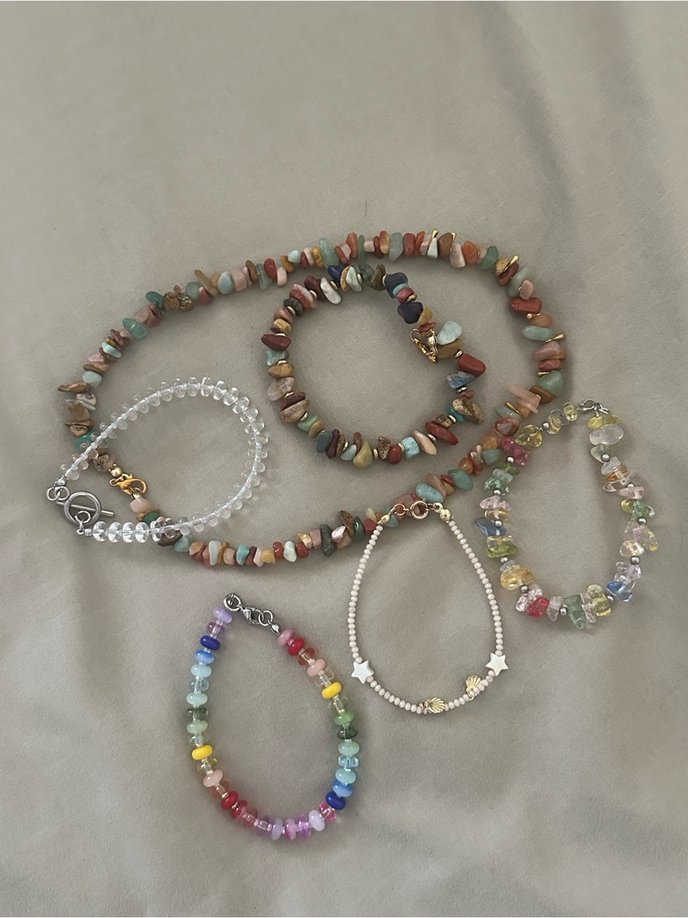 Multicolor Beaded Women’s Bracelet Set